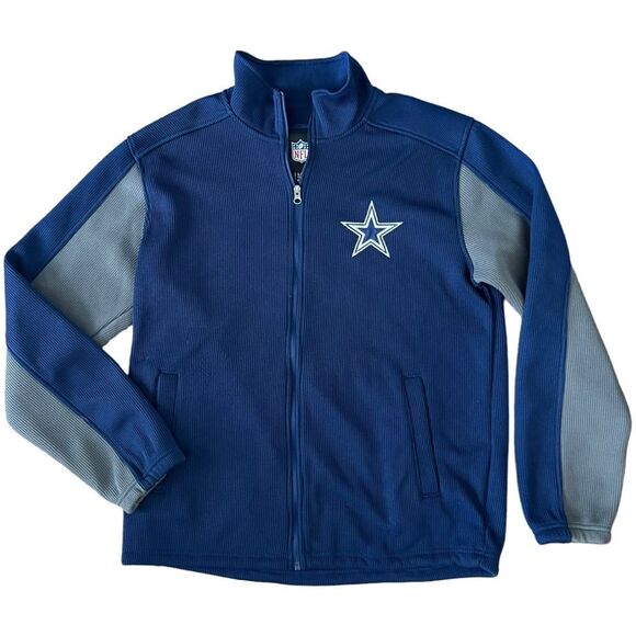 NFL Dallas Cowboys Fleece-Lined Full Zip Jacket size Large Men EUC - Picture 1 of 13